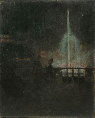 童话喷泉，格拉斯哥国际展览会 The Fairy Fountain, Glasgow International Exhibition (1888)，约翰·拉弗里