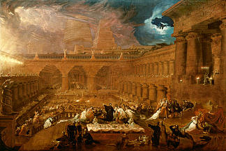 伯沙撒的盛宴 Belshazzar’s Feast (1820)，约翰·马丁