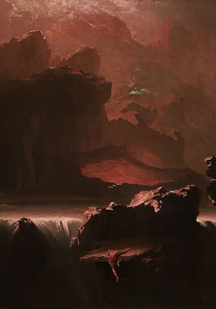 萨达克寻找遗忘之水 Sadak in Search of the Waters of Oblivion (1812),约翰·马丁
