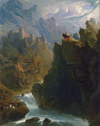 吟游诗人 The Bard (1817)，约翰·马丁