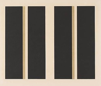 无题（垂直线） Untitled (Vertical Lines) (1963)，约翰·麦克劳克林