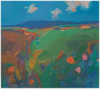 西彭威斯夏季景观 West Penwith Summer Landscape，约翰·米勒