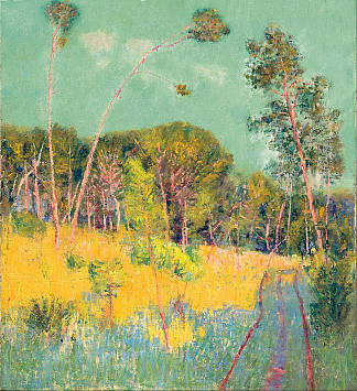 森林中的空地 A Clearing in the Forest (1891)，约翰·彼得·罗素