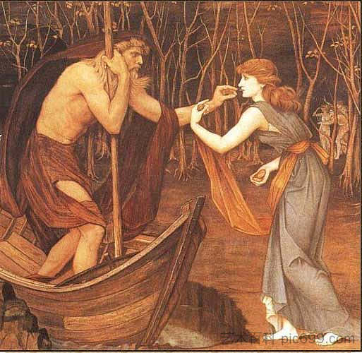 卡戎和普赛克 Charon and Psyche (1883),约翰·拉达姆·斯宾塞·斯坦霍普