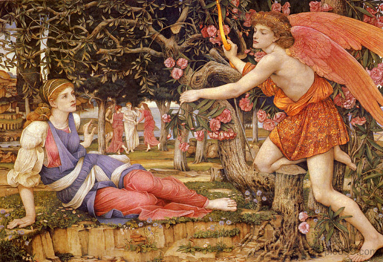 爱与少女 Love and the Maiden (1877; United Kingdom ),约翰·拉达姆·斯宾塞·斯坦霍普