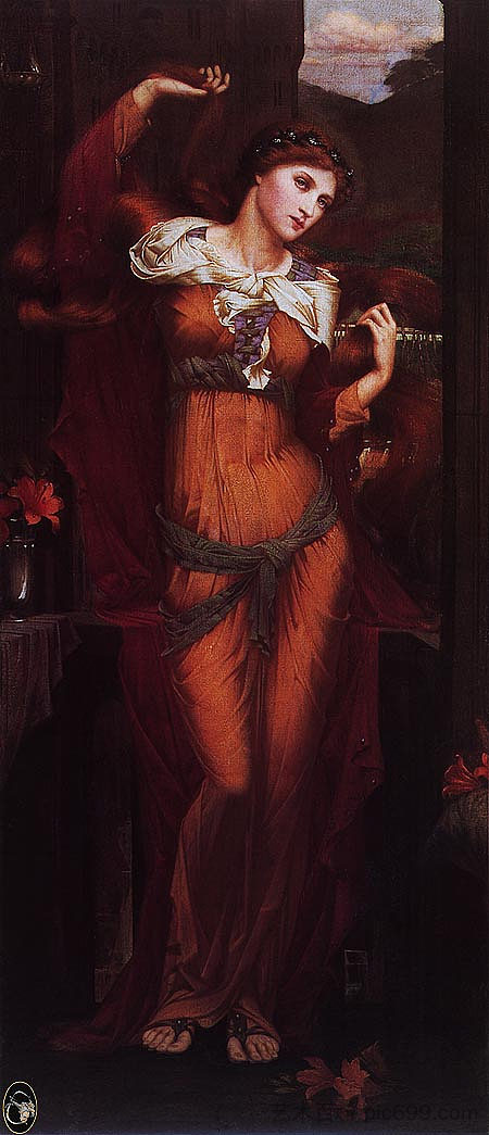 摩根·勒费 Morgan Le Fay (c.1880)，约翰·拉达姆·斯宾塞·斯坦霍普