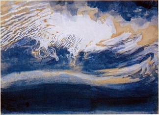 科尼斯顿老人上空的冰云 Ice Clouds over Coniston Old Man (1880)，约翰·罗斯金