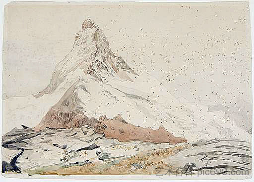 马特宏峰 Matterhorn (1849)，约翰·罗斯金