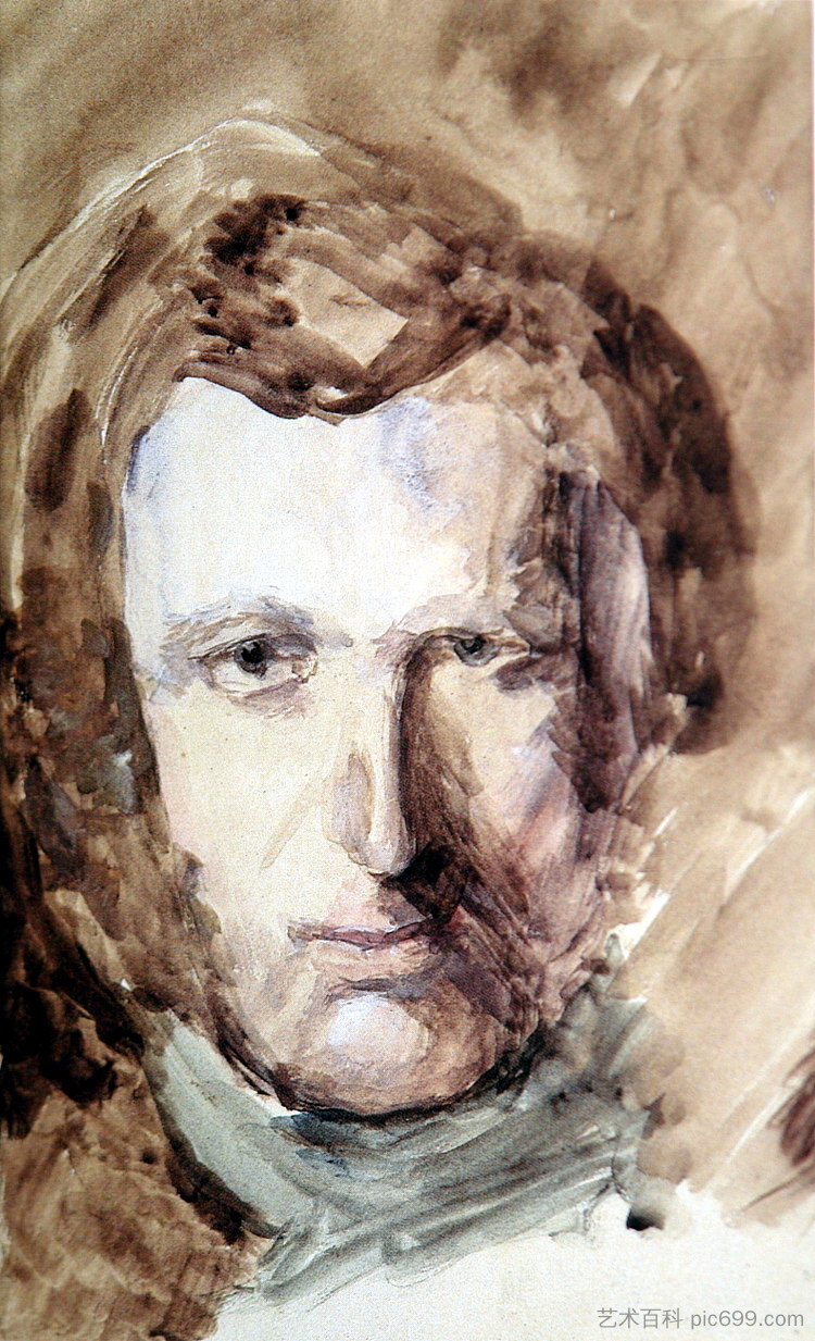 自画像 Self Portrait (1874)，约翰·罗斯金