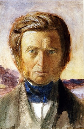 自画像 Self Portrait (1875)，约翰·罗斯金