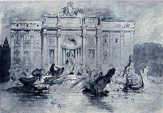 特雷维喷泉 The Fountains of Trevi (1841)，约翰·罗斯金