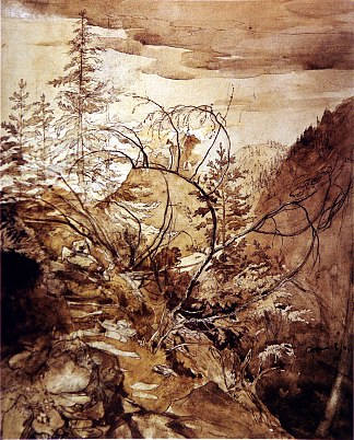 树木和岩石 Trees and Rocks (1845)，约翰·罗斯金