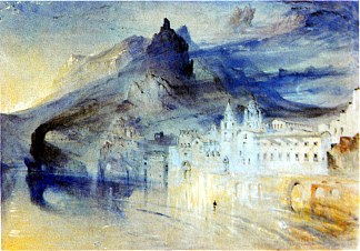 阿马尔菲的景色 View of Amalfi (1844)，约翰·罗斯金