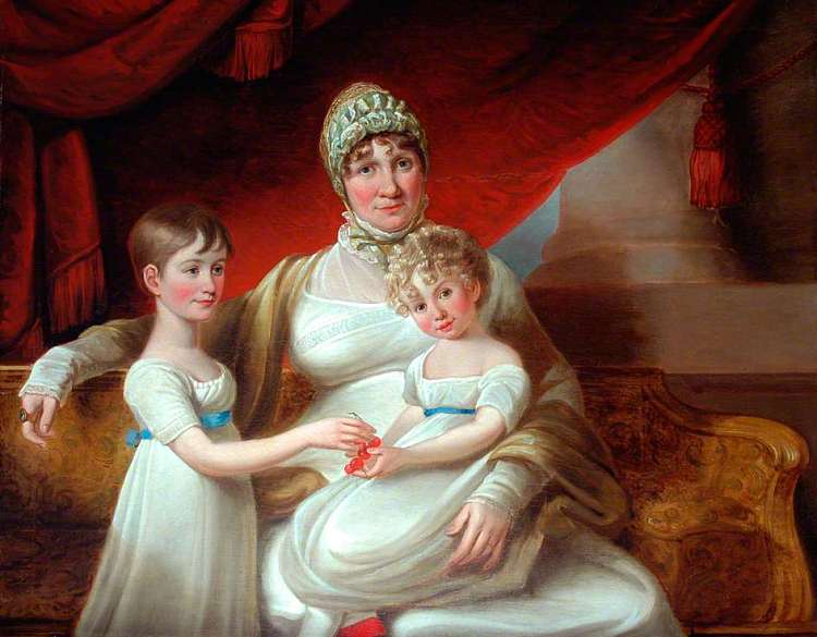 玛丽·菲比·斯宾塞·纳尔逊·泰勒和女儿 （1776–1847） Mary Phoebe Spencer Nelson Taylor and Daughters (1776–1847)，约翰·拉塞尔