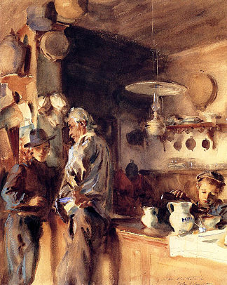 西班牙内饰 A Spanish Interior (c.1903)，约翰·辛格·萨金特