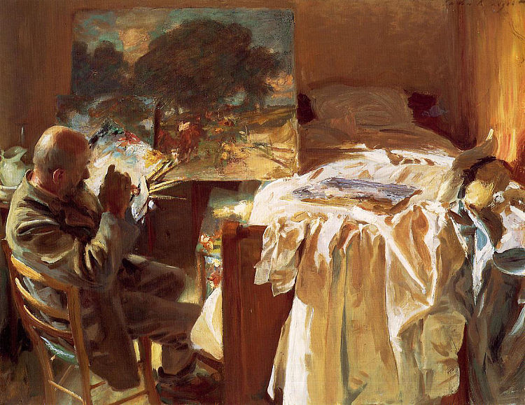 艺术家在他的工作室 An Artist in his Studio (1904)，约翰·辛格·萨金特