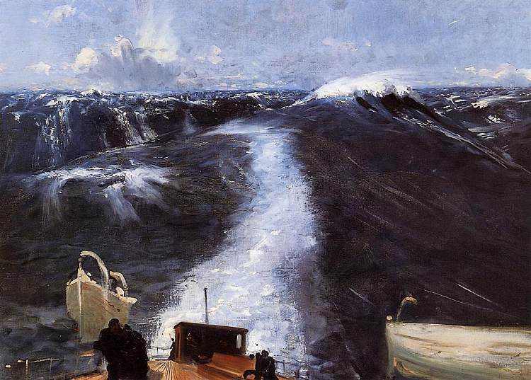 大西洋风暴 Atlantic Storm (1876)，约翰·辛格·萨金特