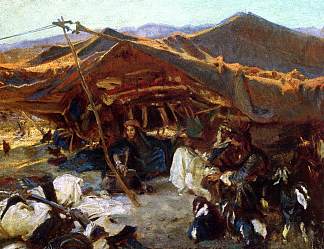 贝都因人营地 Bedouin Encampment (1906)，约翰·辛格·萨金特