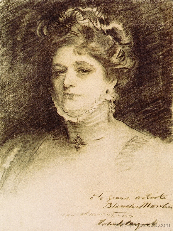 布兰奇·马尔凯西 Blanche Marchesi (1910)，约翰·辛格·萨金特