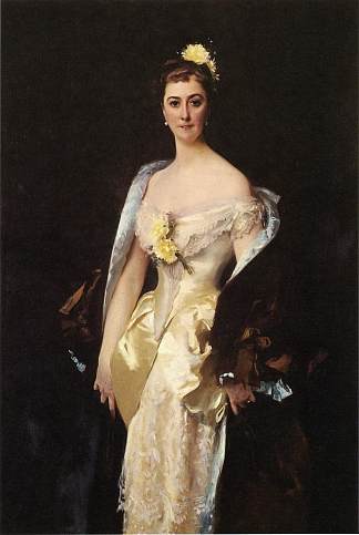 卡罗琳·德·巴萨诺，埃斯普耶侯爵夫人 Caroline de Bassano, Marquise d’Espeuilles (1884)，约翰·辛格·萨金特