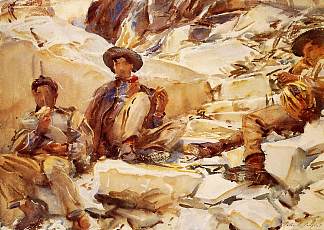 卡拉拉工人 Carrara Workmen (1911)，约翰·辛格·萨金特