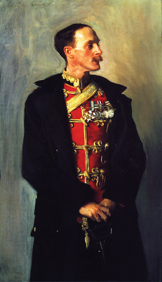 伊恩·汉密尔顿上校 Colonel Ian Hamilton (c.1898)，约翰·辛格·萨金特