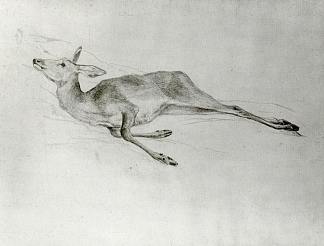 鹿 Deer (c.1872)，约翰·辛格·萨金特