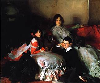 埃西、鲁比和费迪南德，亚瑟·韦特海默的孩子 Essie, Ruby and Ferdinand, Children of Asher Wertheimer (1902)，约翰·辛格·萨金特