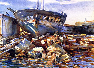 弗洛萨姆和杰特萨姆 Flotsam and Jetsam (1908)，约翰·辛格·萨金特