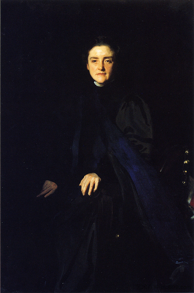M. 凯里·托马斯 M. Carey Thomas (1899)，约翰·辛格·萨金特