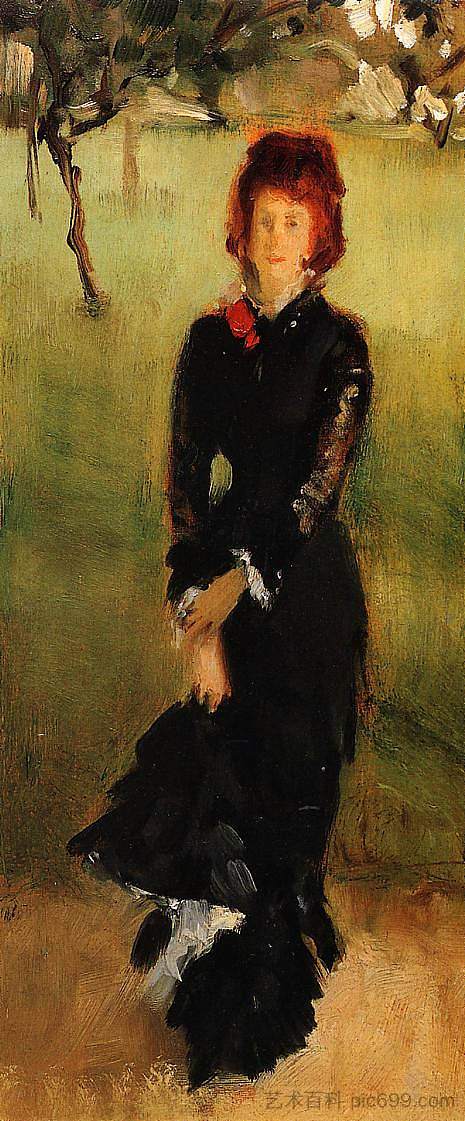 爱德华·佩勒隆夫人（研究） Madame Edouard Pailleron (study) (1879)，约翰·辛格·萨金特