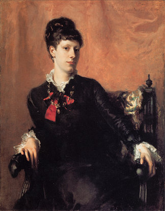 弗朗西丝·谢伯恩·雷德利·沃茨小姐 Miss Frances Sherborne Ridley Watts (1877)，约翰·辛格·萨金特