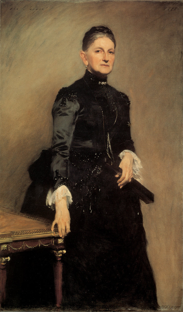 阿德里安·伊泽林夫人 Mrs Adrian Iselin (1888),约翰·辛格·萨金特