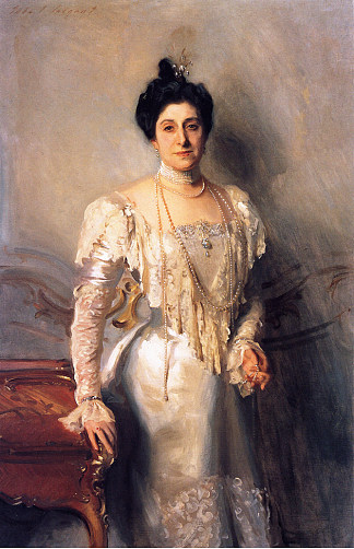 阿舍尔·韦特海默夫人（弗洛拉·约瑟夫） Mrs. Asher Wertheimer (Flora Joseph) (c.1898)，约翰·辛格·萨金特