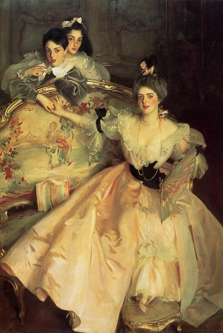 卡尔·迈耶夫人,后来的迈耶夫人和她的两个孩子 Mrs. Carl Meyer, later Lady Meyer, and her two Children (1896),约翰·辛格·萨金特