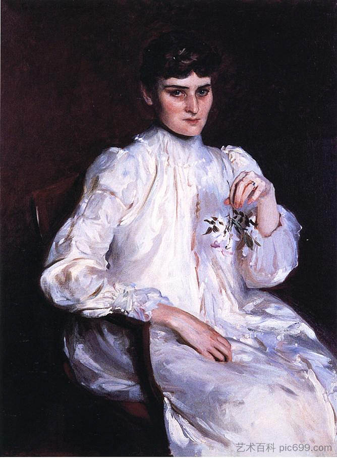 埃德蒙·凯利夫人 Mrs. Edmond Kelly (1889)，约翰·辛格·萨金特
