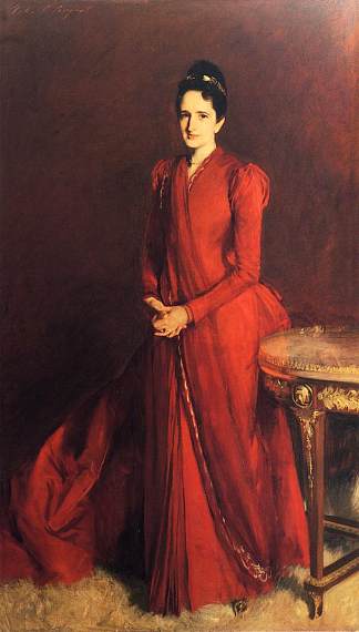 艾略特·菲奇·谢泼德夫人（又名玛格丽特·路易斯·范德比尔特） Mrs. Elliott Fitch Shepard (also known as Margaret Louise Vanderbilt) (1888)，约翰·辛格·萨金特