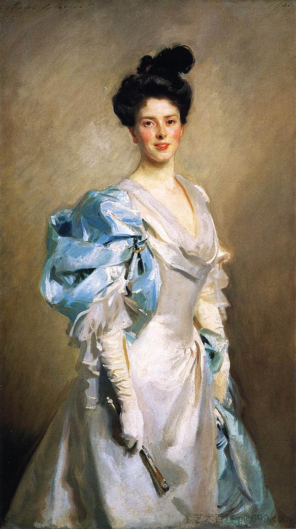 约瑟夫·张伯伦夫人 Mrs. Joseph Chamberlain (1902)，约翰·辛格·萨金特