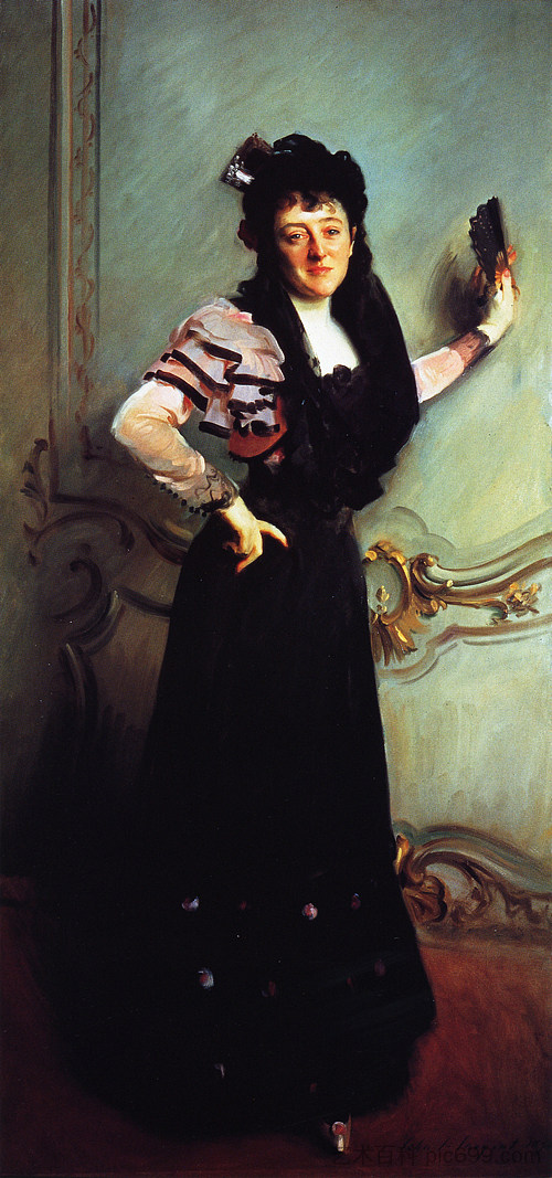 沃尔特·培根夫人（弗吉尼亚·珀迪·巴克） Mrs. Walter Bacon (Virginia Purdy Barker) (1896)，约翰·辛格·萨金特