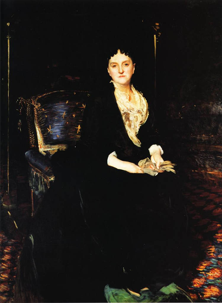 威廉·亨利·范德比尔特夫人 Mrs. William Henry Vanderbilt (1888)，约翰·辛格·萨金特