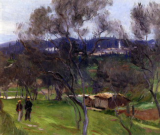 橄榄树，科孚岛 Olive Trees, Corfu (1909)，约翰·辛格·萨金特