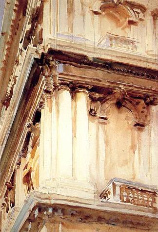 大卡的宫殿角落 Palazzo Corner della Ca Grande (1907)，约翰·辛格·萨金特