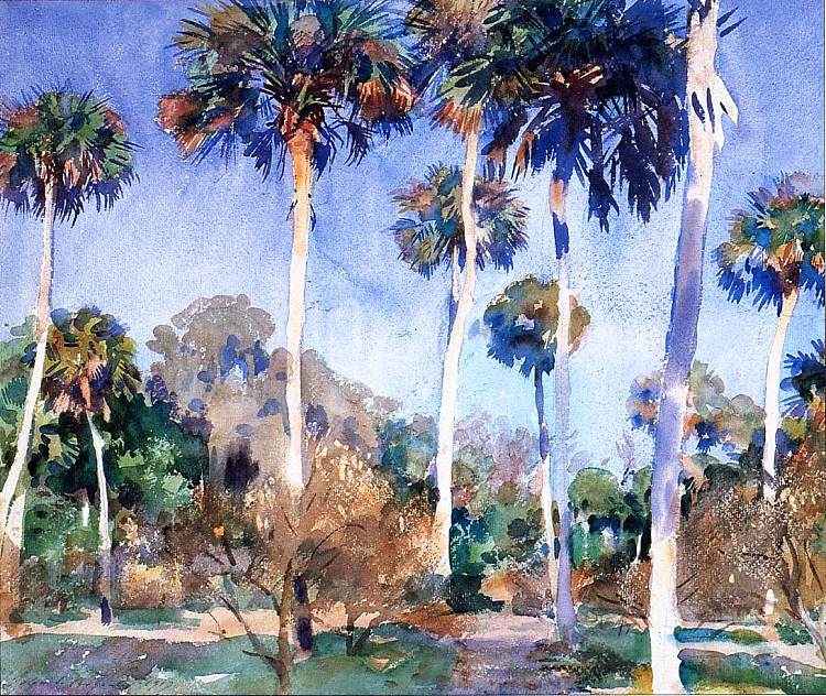 手掌 Palms (1917)，约翰·辛格·萨金特