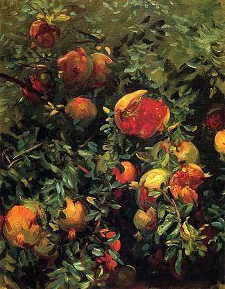 石榴， 马略卡岛 Pomegranates, Majorca (1908)，约翰·辛格·萨金特