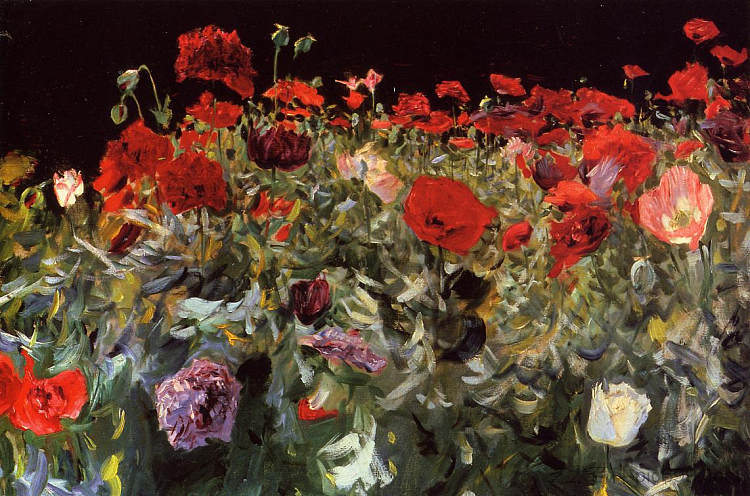 罂粟 Poppies (1886)，约翰·辛格·萨金特