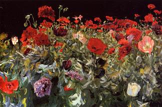 罂粟 Poppies (1886)，约翰·辛格·萨金特