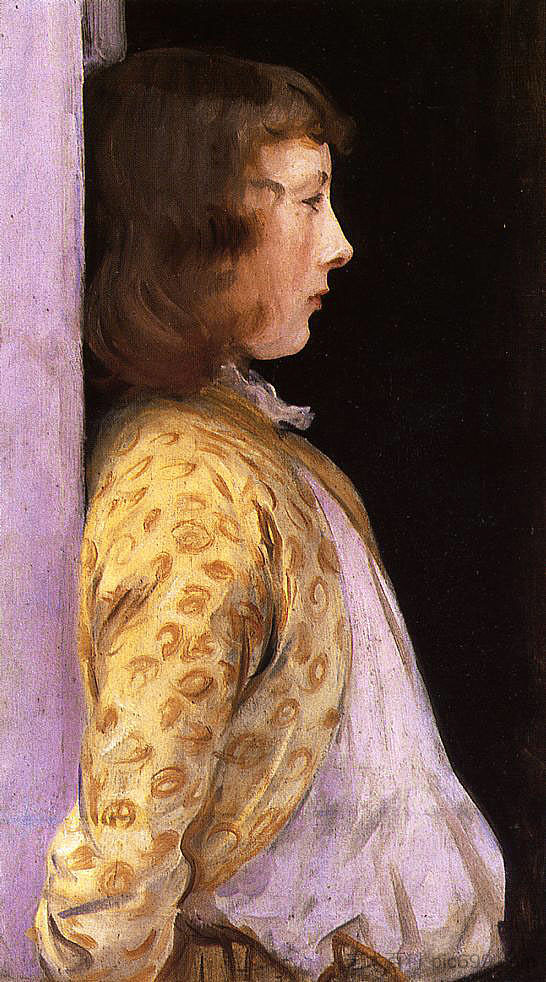 多萝西·巴纳德的肖像 Portrait of Dorothy Barnard (1889)，约翰·辛格·萨金特