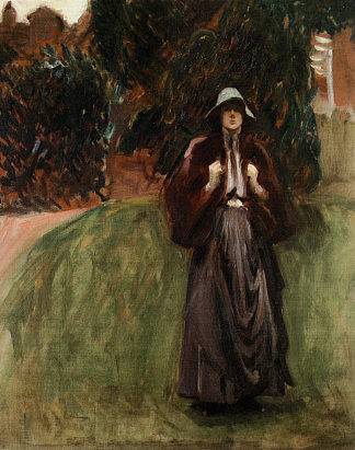 克莱门汀·安斯特拉瑟-汤姆森小姐的肖像 Portrait of Miss Clementine Anstruther-Thomson，约翰·辛格·萨金特