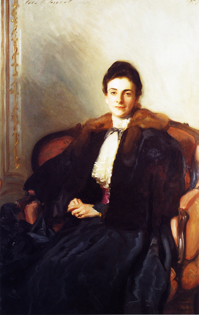 哈罗德·威尔逊夫人的肖像 Portrait of Mrs Harold Wilson (1897)，约翰·辛格·萨金特