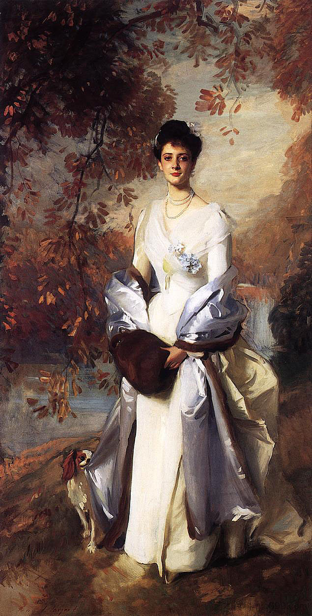 宝琳·阿斯特的肖像 Portrait of Pauline Astor (c.1898)，约翰·辛格·萨金特